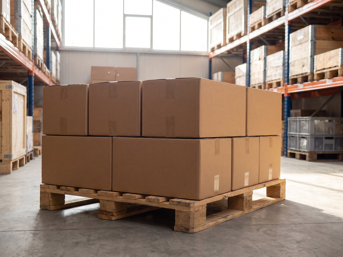 export cartons prepared for international cosmetic packaging shipment